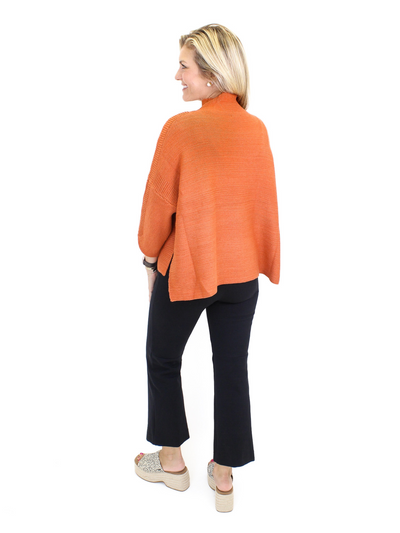 Kerisma Boho Sweater - Rust back view.