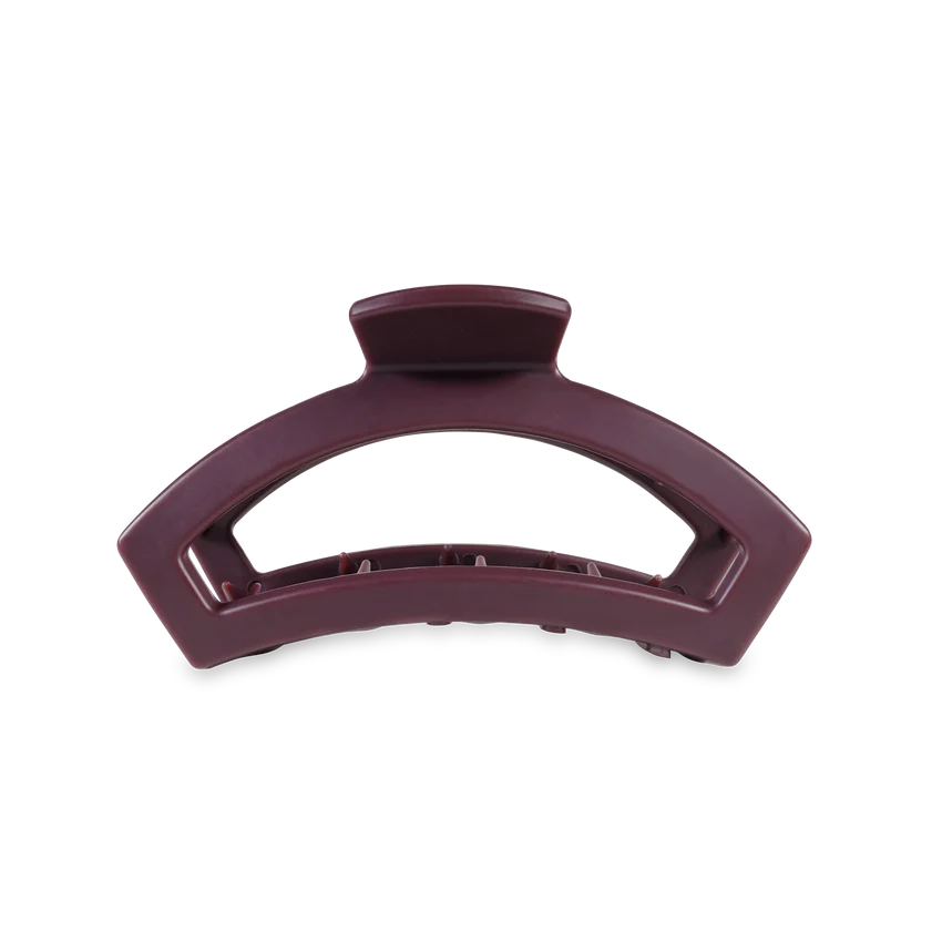 Teleties Open Small Hair Clip - Burgundy Bliss