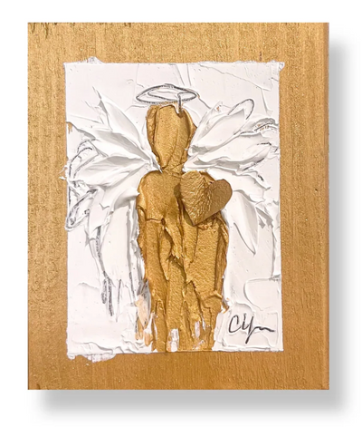 Little Angel I on Wood Block