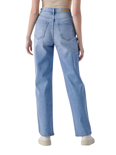 Cello Super High Rise Dad Jeans - Light Denim