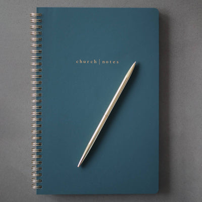 Church Notes Co. Spiral Church Notebook - Navy