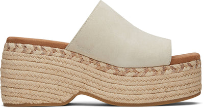 Toms Laila Mule Sandals - Fog Suede