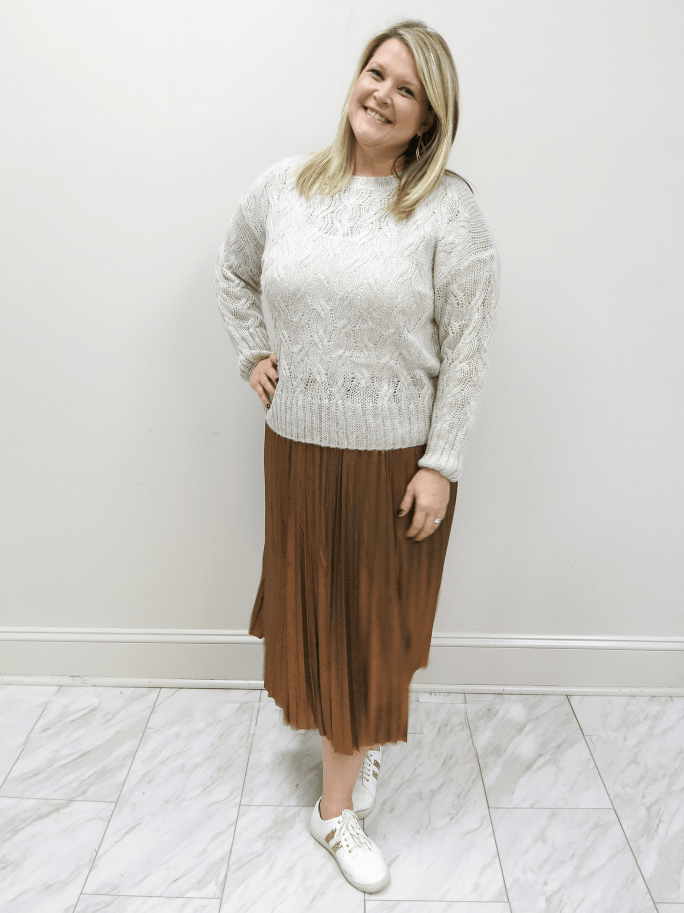 Molly Bracken Metallic Midi Pleated Skirt – Fruit of the Vine Boutique