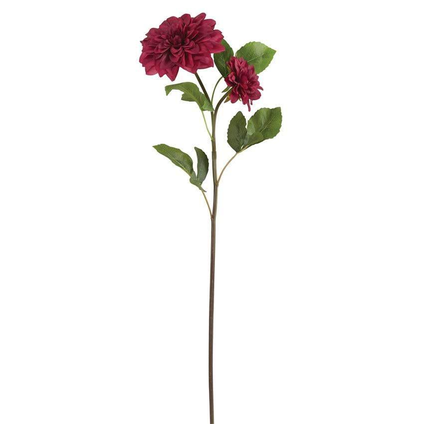 Artificial Red Dahlia Stem – Fruit of the Vine Boutique